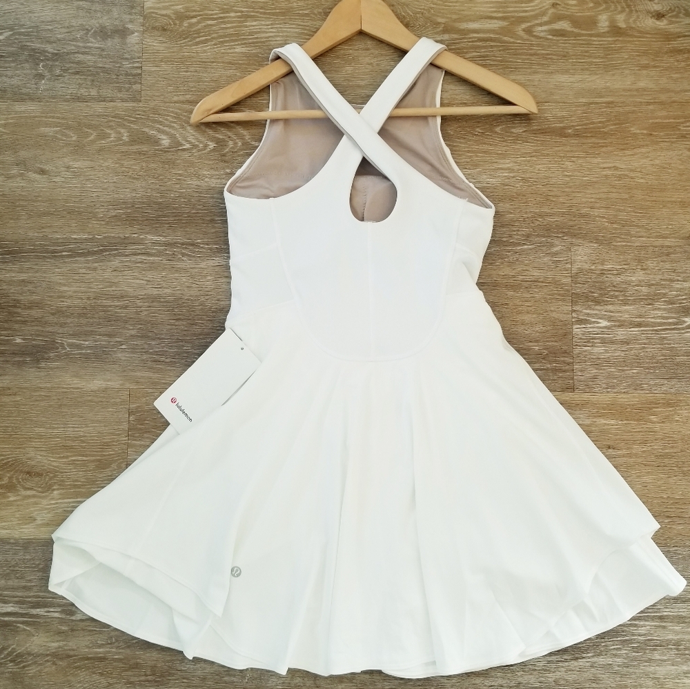 Lululemon Court Crush Dress White NWT Tennis Athleisure Athletic Active Casual - Picture 7 of 12